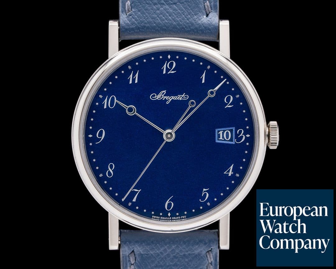 Image of Breguet Classique 5177BB Automatic 18K White Gold Blue Enamel Dial