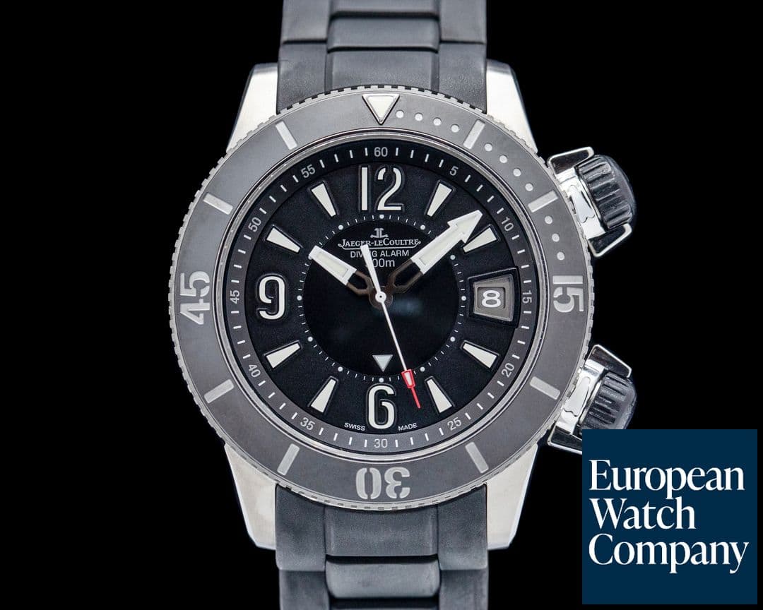 Image of Jaeger LeCoultre Master Compressor Navy Seals Alarm Titanium Black Dial