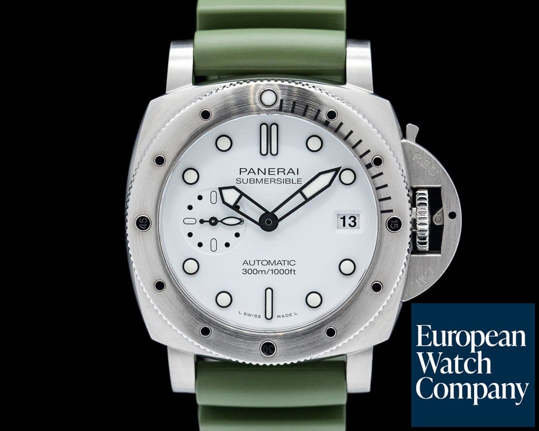 Image of Panerai Luminor Submersible 42MM SS White Dial 2025