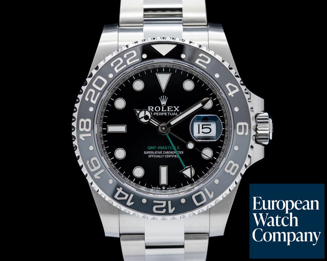 Image of Rolex GMT Master II Ceramic 126710GRNR SS Black Dial 2025