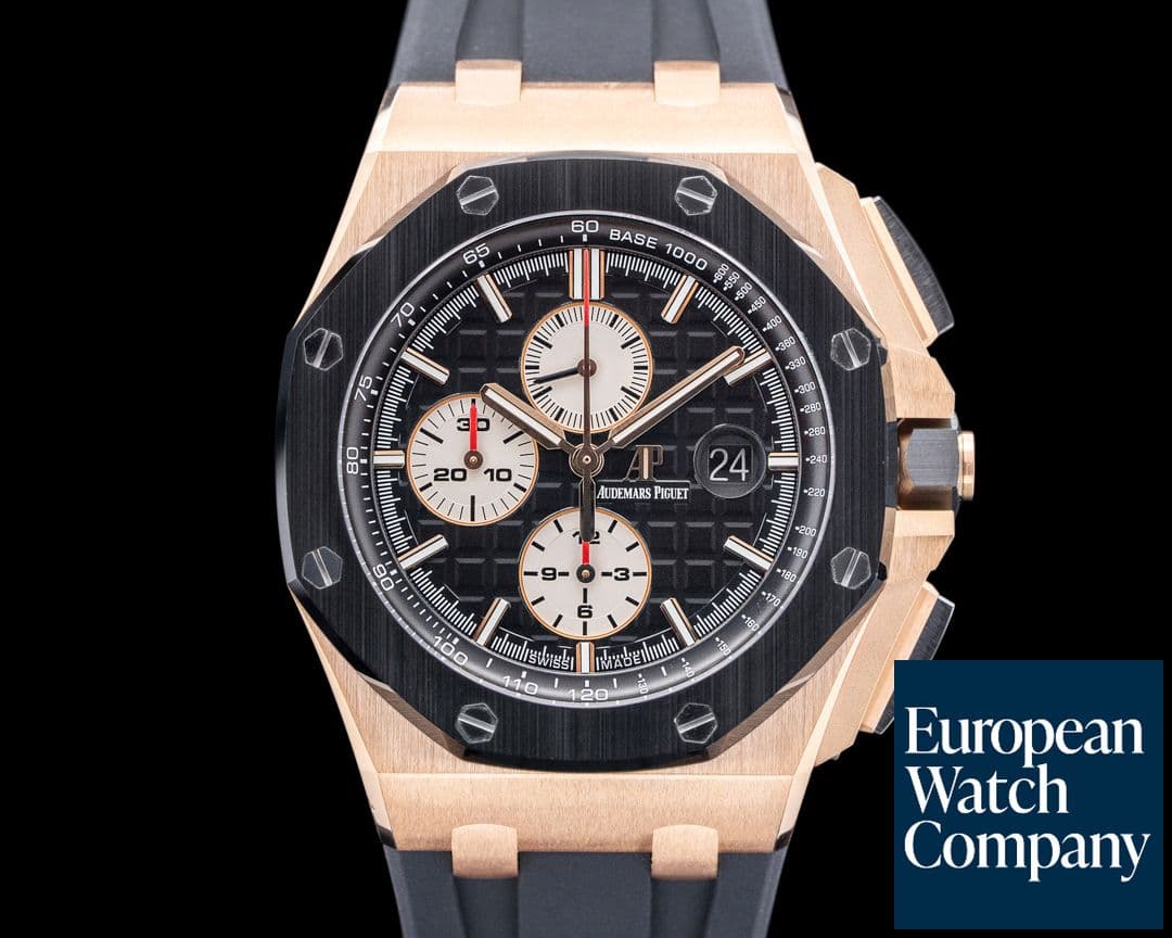Image of Audemars Piguet Royal Oak Offshore Chronograph 18K Rose Gold Black Dial