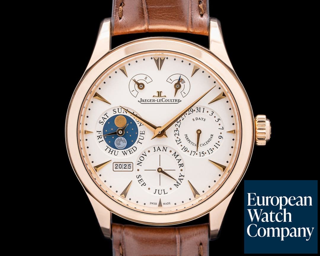 Image of Jaeger LeCoultre Master Perpetual 8 Days 18K Rose Gold Cream Dial