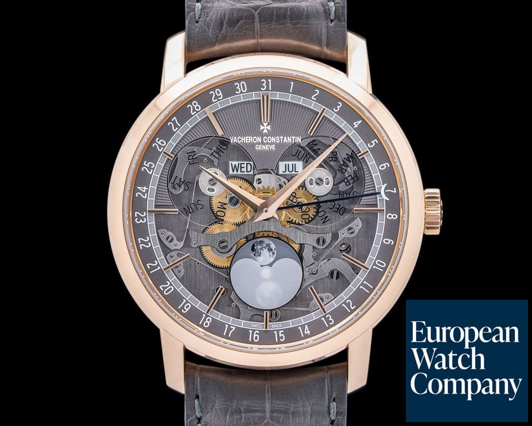 Image of Vacheron Constantin Traditionnelle Complete Calendar 18K Rose Gold Skeleton