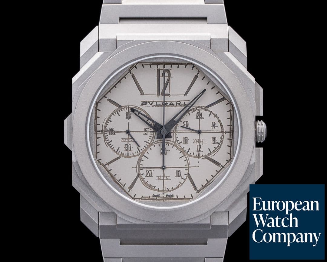 Image of Bulgari Octo Finissimo 10th Anniversary "Sketch Dial" Titanium LIMITED