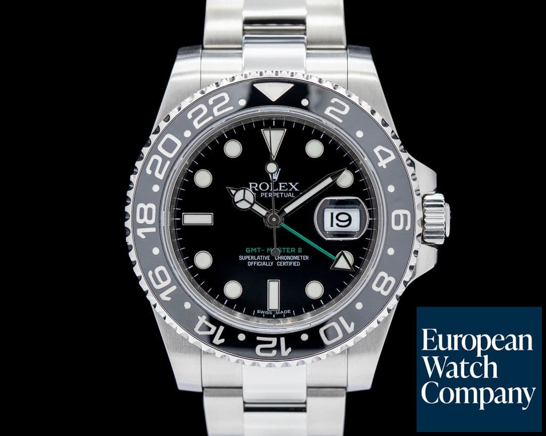 Image of Rolex GMT Master II 116710LN Ceramic SS Black Dial FULL SET