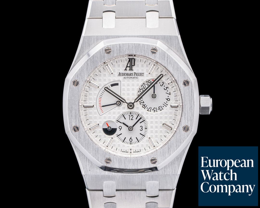 Image of Audemars Piguet 26120ST Royal Oak Dual Time SS Silver Dial