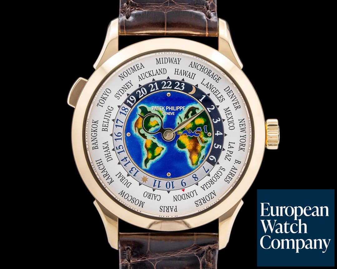 Image of Patek Philippe World Time 5231J 18K Yellow Gold Enamel Dial