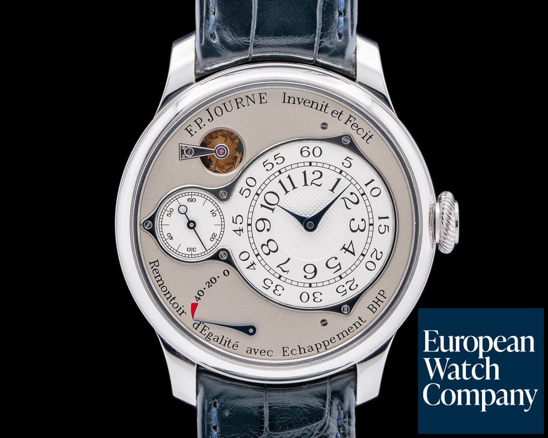 Image of F. P. Journe Chronometre Optimum Platinum Silver Dial 40MM