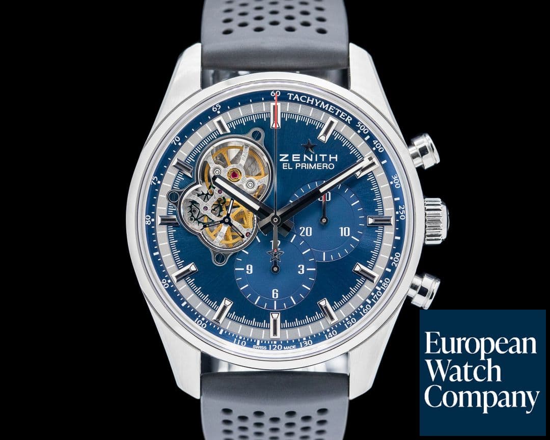 Image of Zenith El Primero Blue Chronomaster Open Grande SS Blue Dial