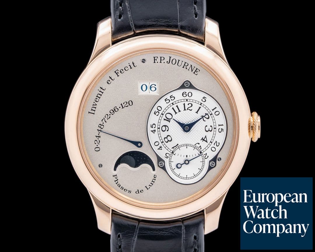 Image of F. P. Journe Octa Lune 18K Rose Gold Silver Dial