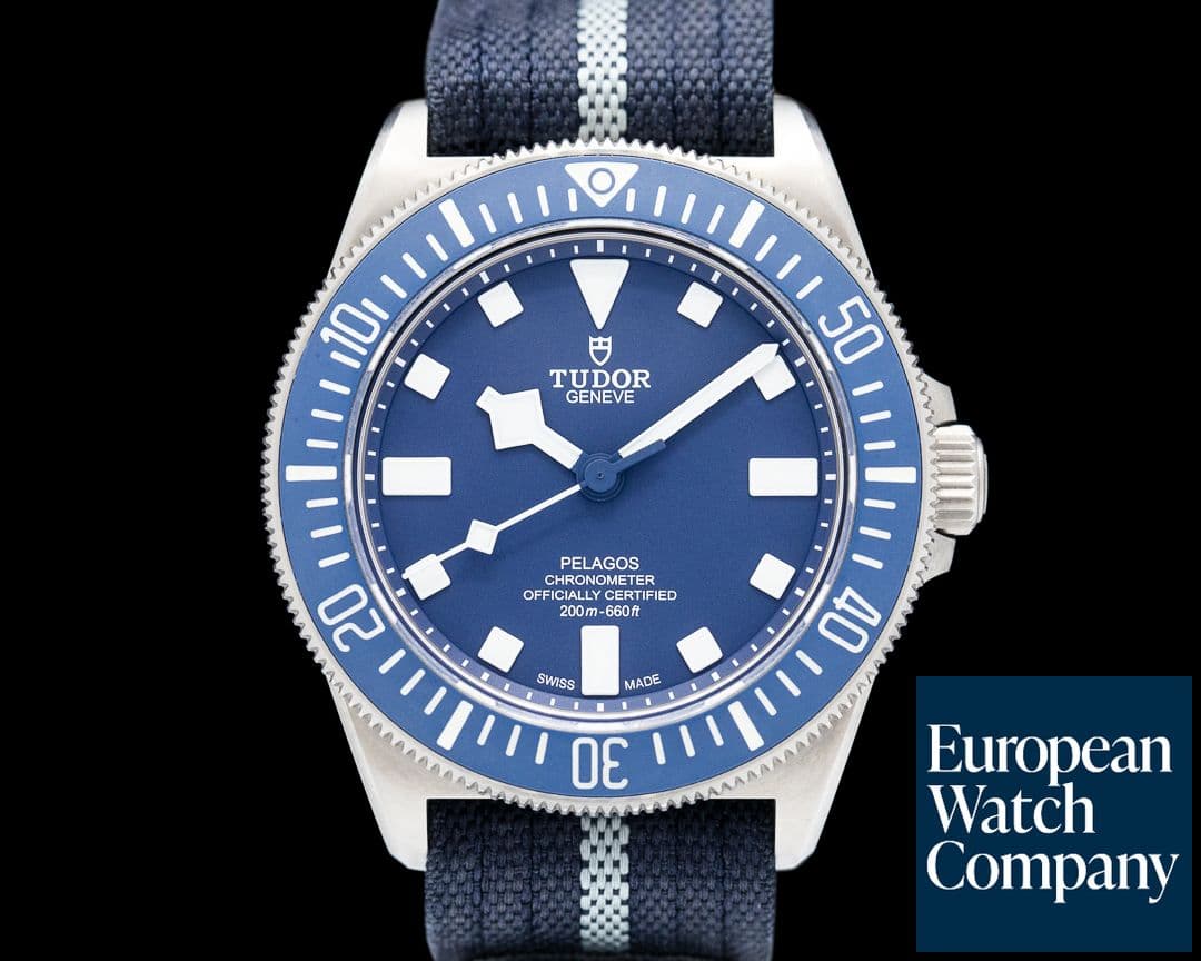 Image of Tudor Pelagos FXD Marine Nationale Titanium Blue Dial