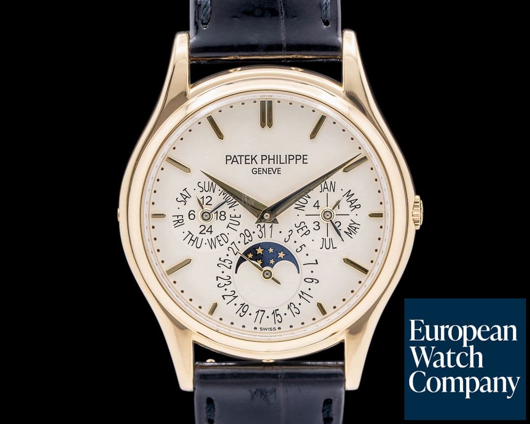Image of Patek Philippe 5140J Perpetual Calendar 18K Yellow Gold Silver Dial