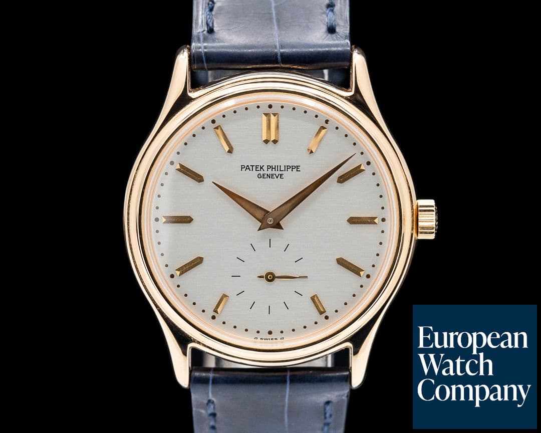 Image of Patek Philippe 3923 Calatrava 18K Rose Gold Silver Dial