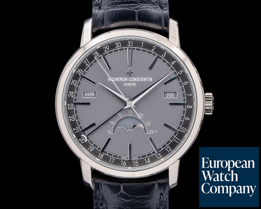 Image of Vacheron Constantin Traditionnelle Complete Calendar 18K White Gold Gray Dial