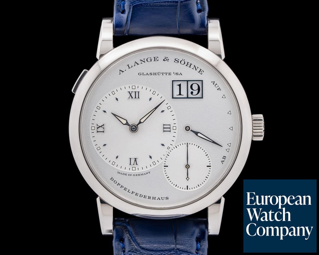 Image of A. Lange and Sohne Lange 1 191.039 18K White Gold Silver Dial