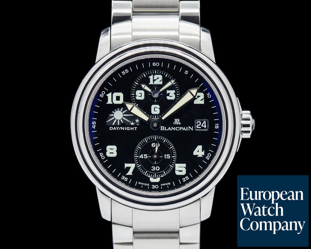 Image of Blancpain Timezone Black Military Dial SS