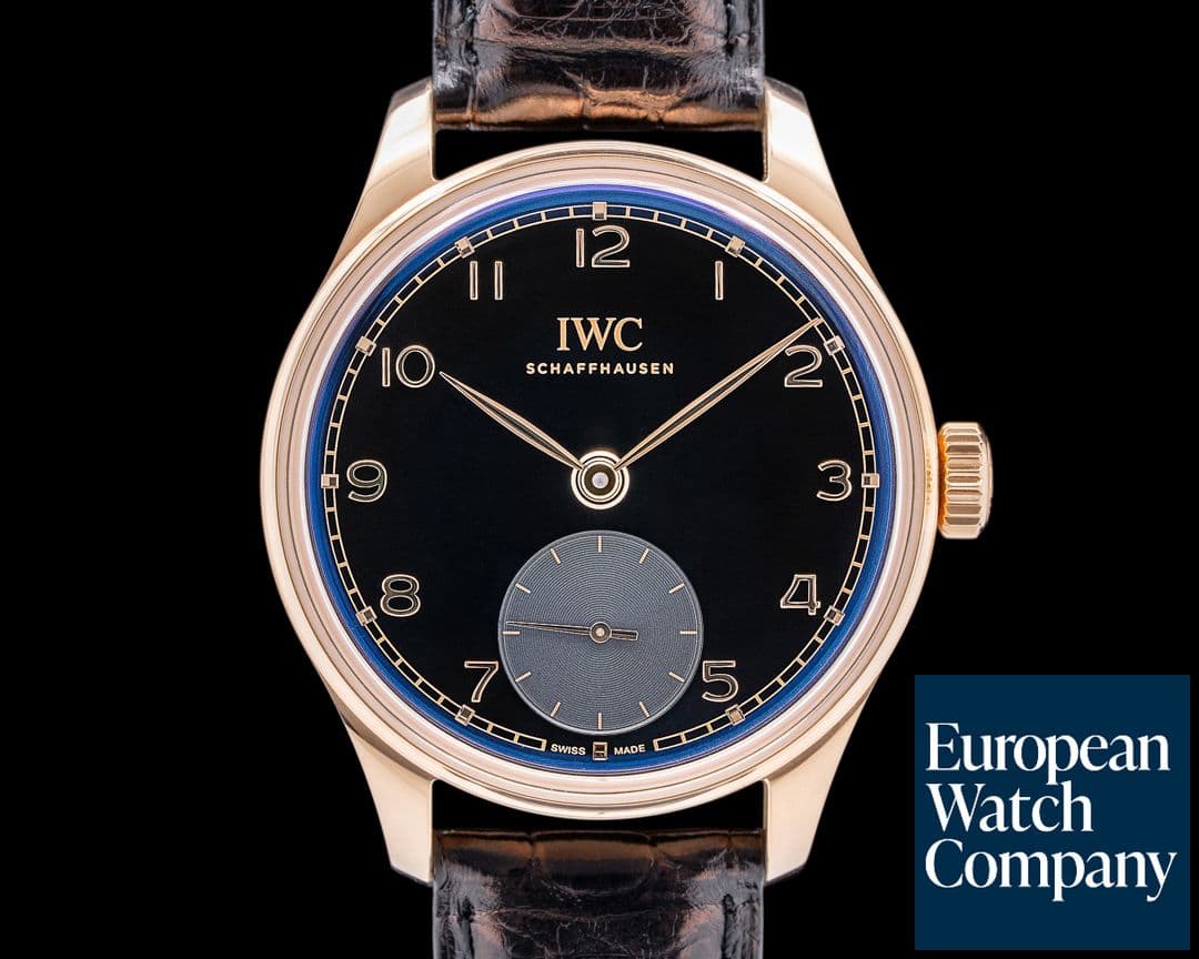 Image of IWC IW358401 Portugieser Automatic 40MM 18K Rose Gold Black Dial