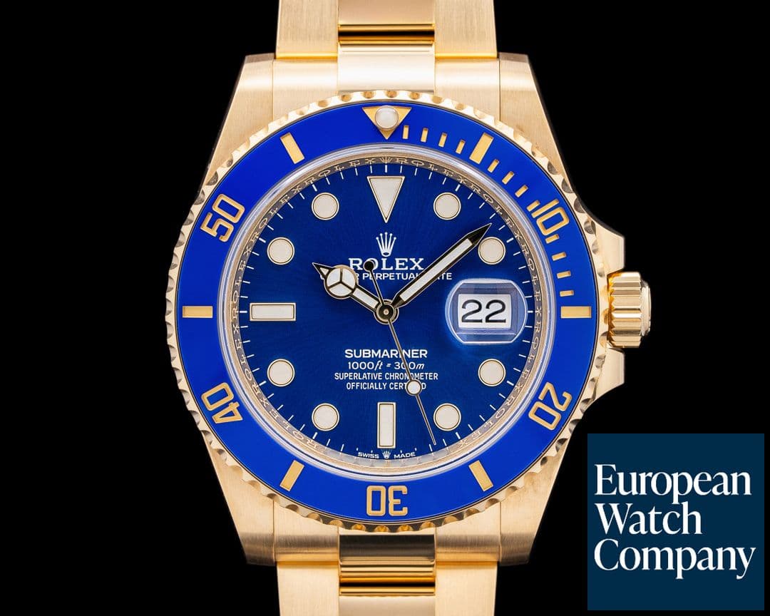 Image of Rolex Submariner 126618 18K Yellow Gold Blue Dial