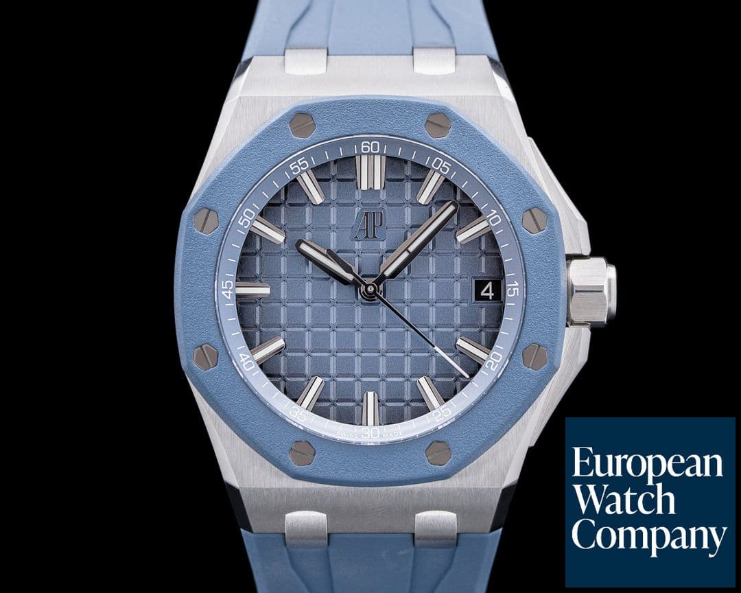 Image of Audemars Piguet 15605SK Royal Oak Offshore Selfwinding SS Blue Dial