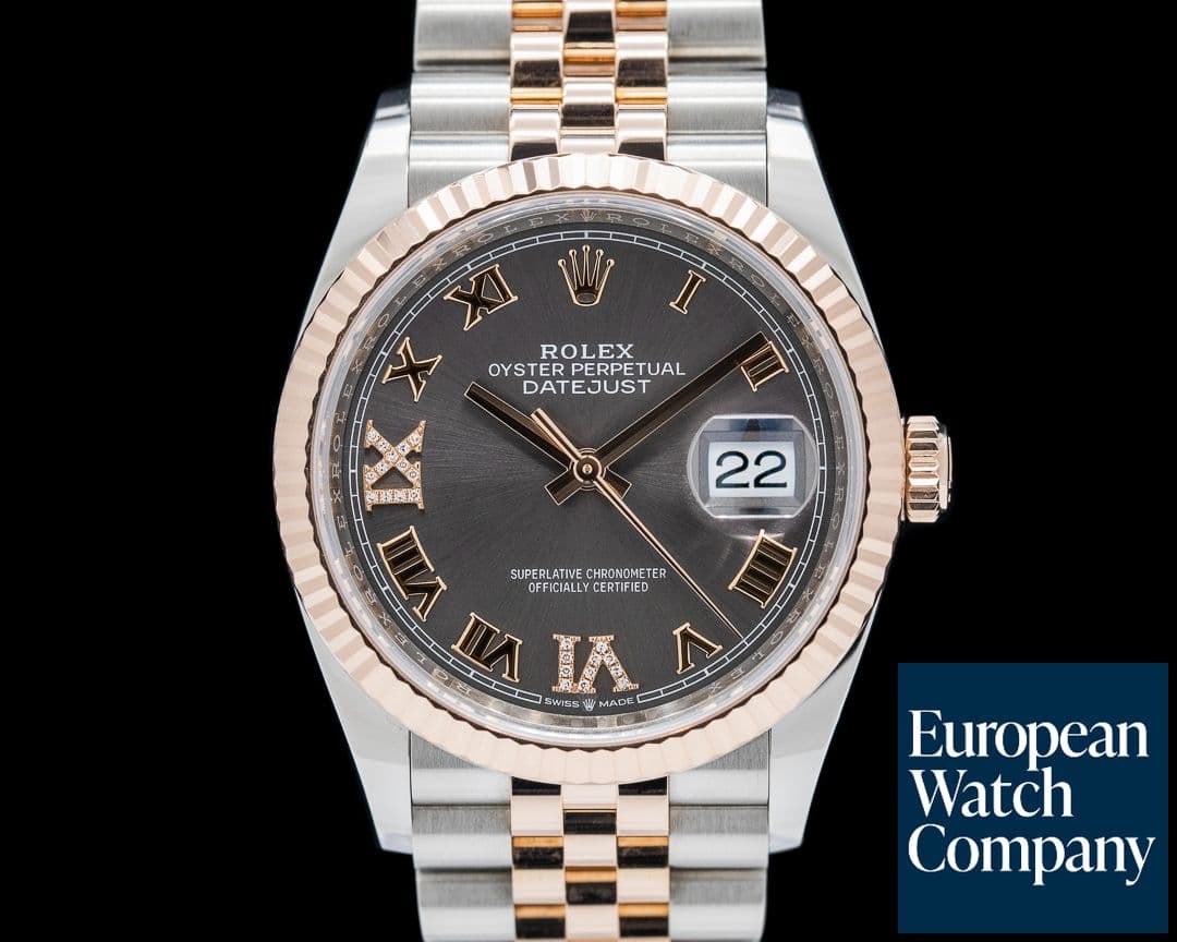 Image of Rolex Datejust 36 126231 Jubilee 18K Rose Gold /SS Diamond Dial