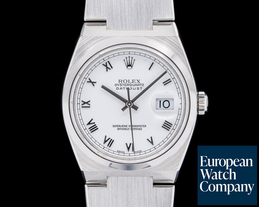 Image of Rolex OysterQuartz 17000 White Roman Dial SS C. 1983
