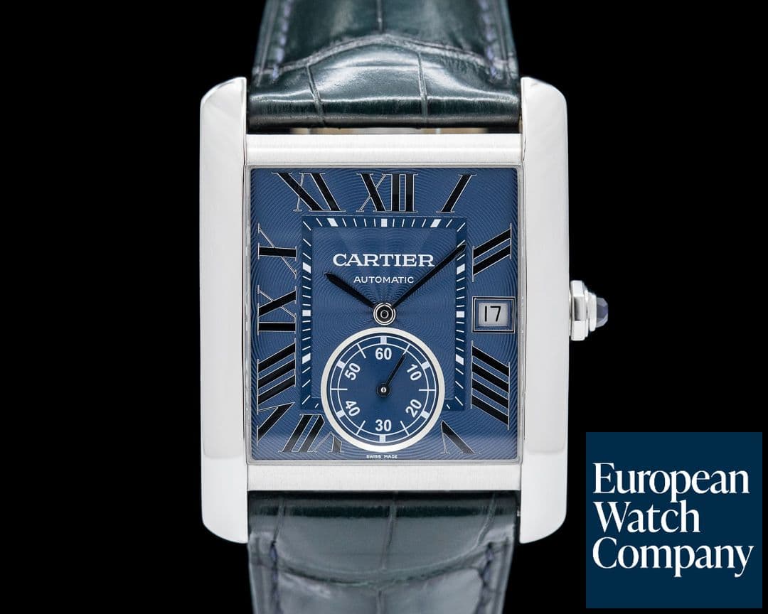 Image of Cartier Tank MC Blue Dial SS Automatic