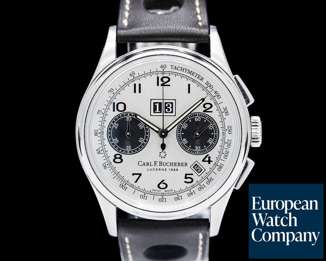 Image of Carl. F Bucherer Heritage Bicompax Annual SS Silver Dial LIMITED