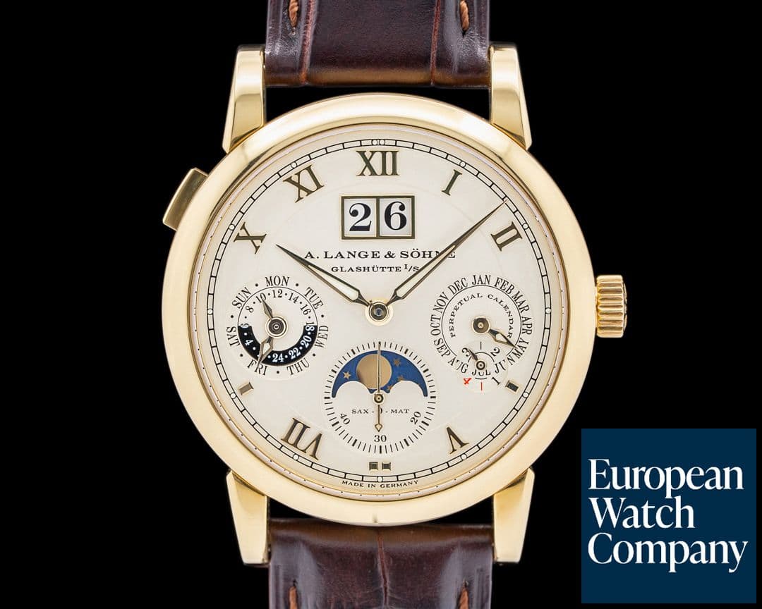 Image of A. Lange and Sohne Langematik Perpetual Calendar 310.021 18K Yellow Gold