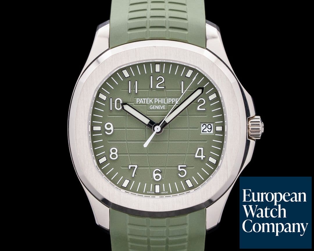 Image of Patek Philippe Aquanaut 5168G 18K White Gold Green Dial 2024