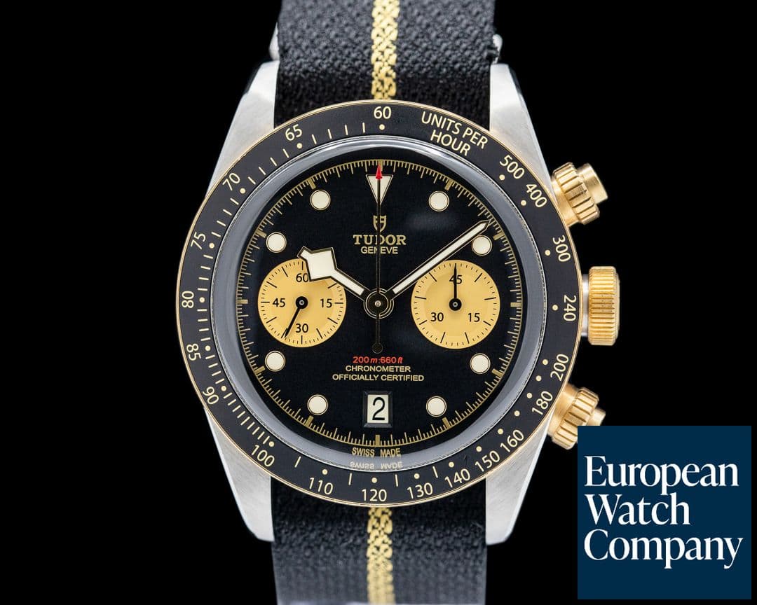 Image of Tudor Black Bay Chronograph SS / 18K Yellow Gold Black Dial