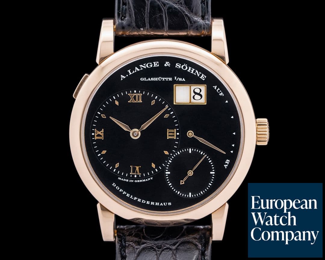 Image of A. Lange and Sohne Lange 1 101.031 18K Rose Gold Black Dial