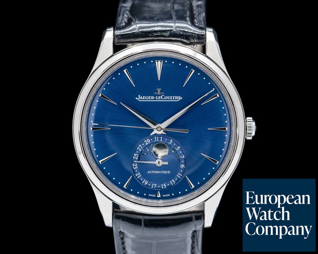 Image of Jaeger LeCoultre Master Ultra Thin Moon SS Blue Dial