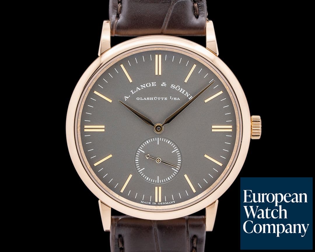 Image of A. Lange and Sohne Saxonia Manual Wind 18K Rose / Grey Dial Boutique