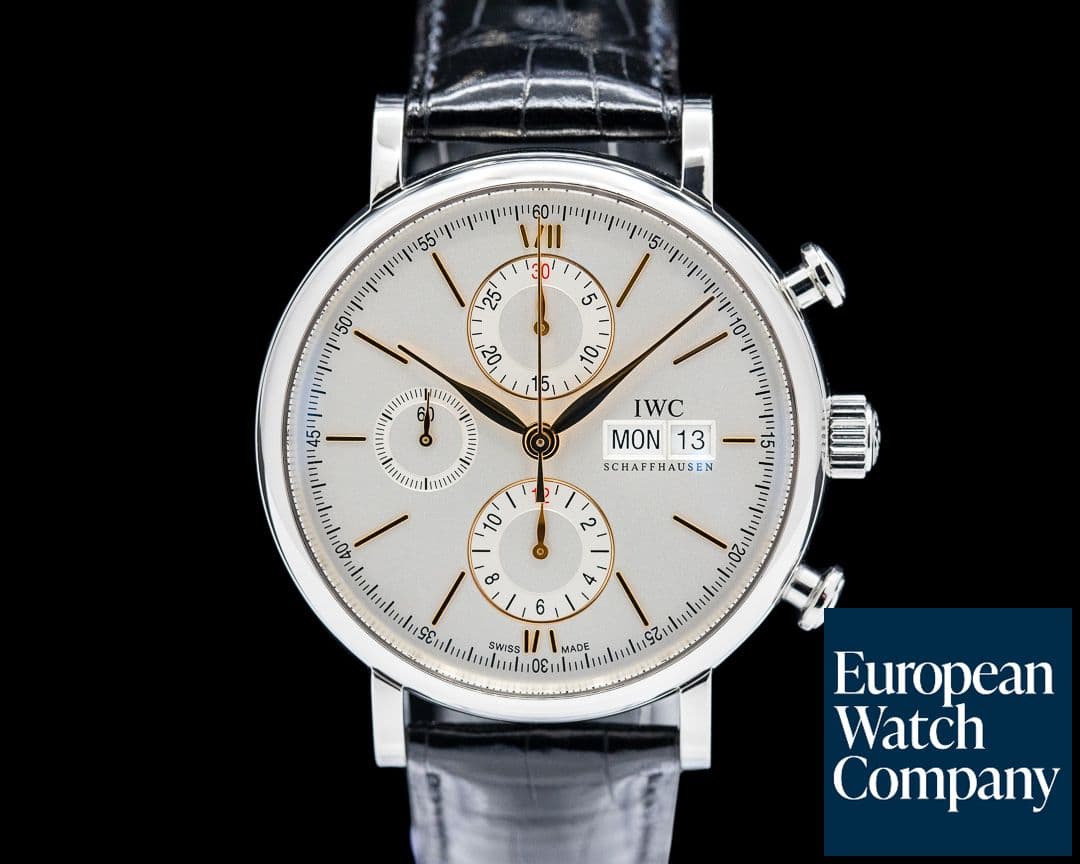 Image of IWC Portofino Chronograph SS Silver Dial