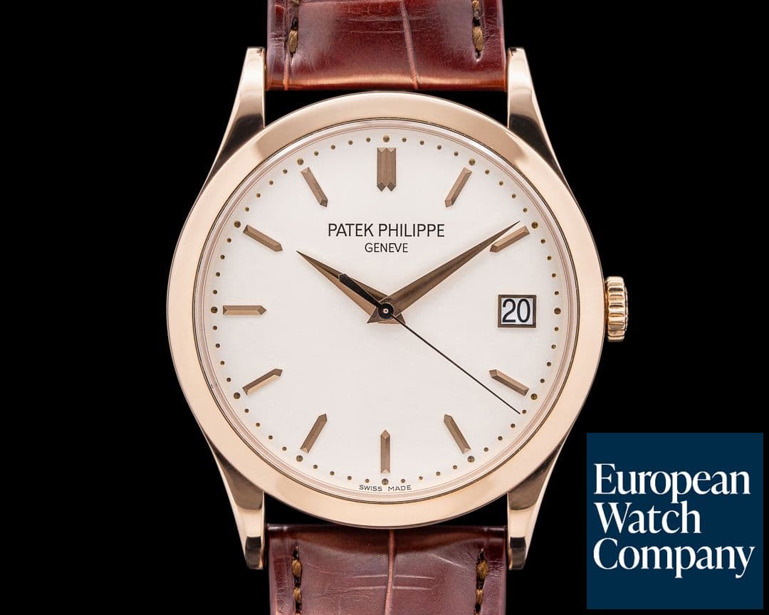 Image of Patek Philippe Calatrava 5296R 18K Rose Gold Silver Dial
