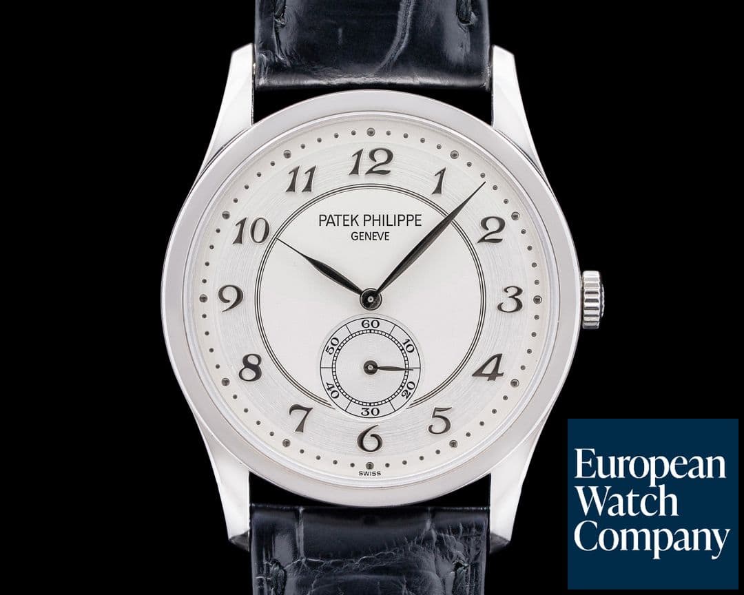 Image of Patek Philippe Calatrava Platinum 5196P Silver Dial Breguet Numerals