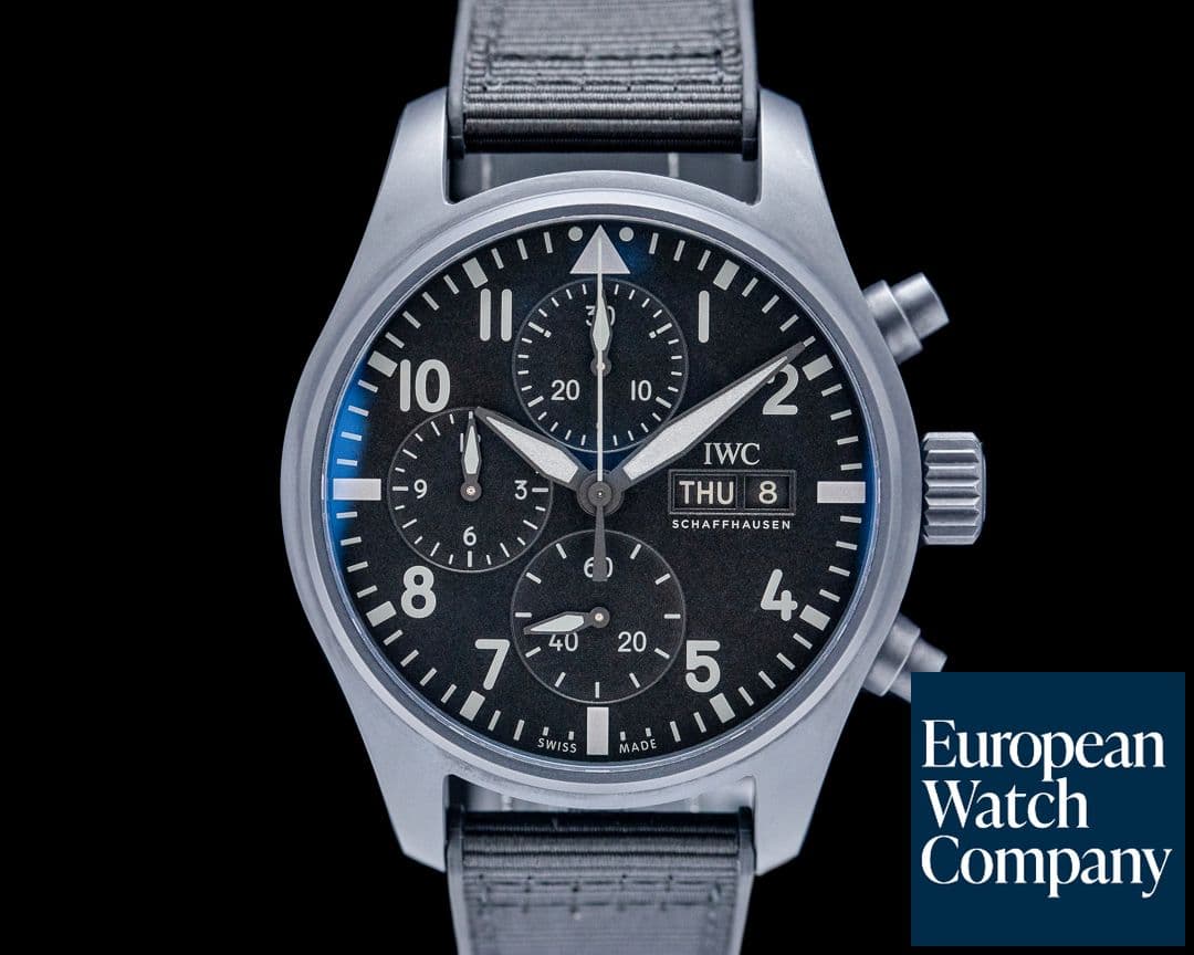 Image of IWC Top Gun Chronograph Ceratanium Black Dial