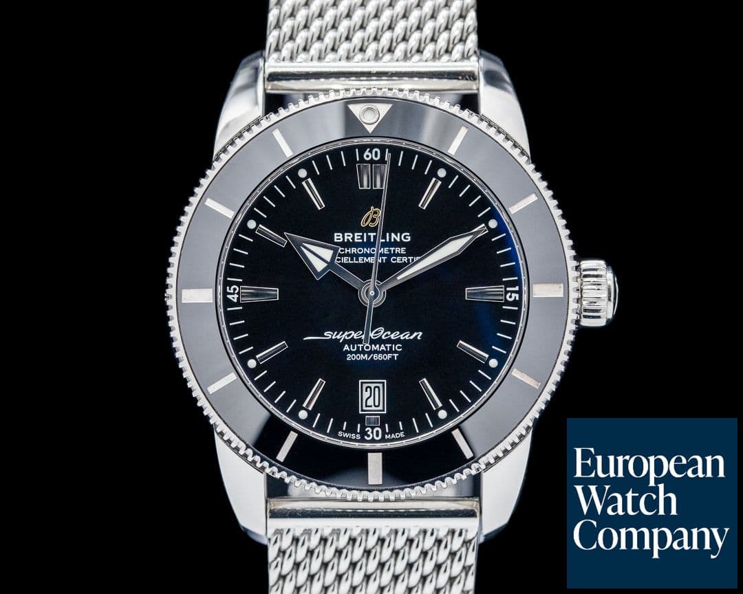 Image of Breitling SuperOcean Heritage B20 46MM SS Black Dial