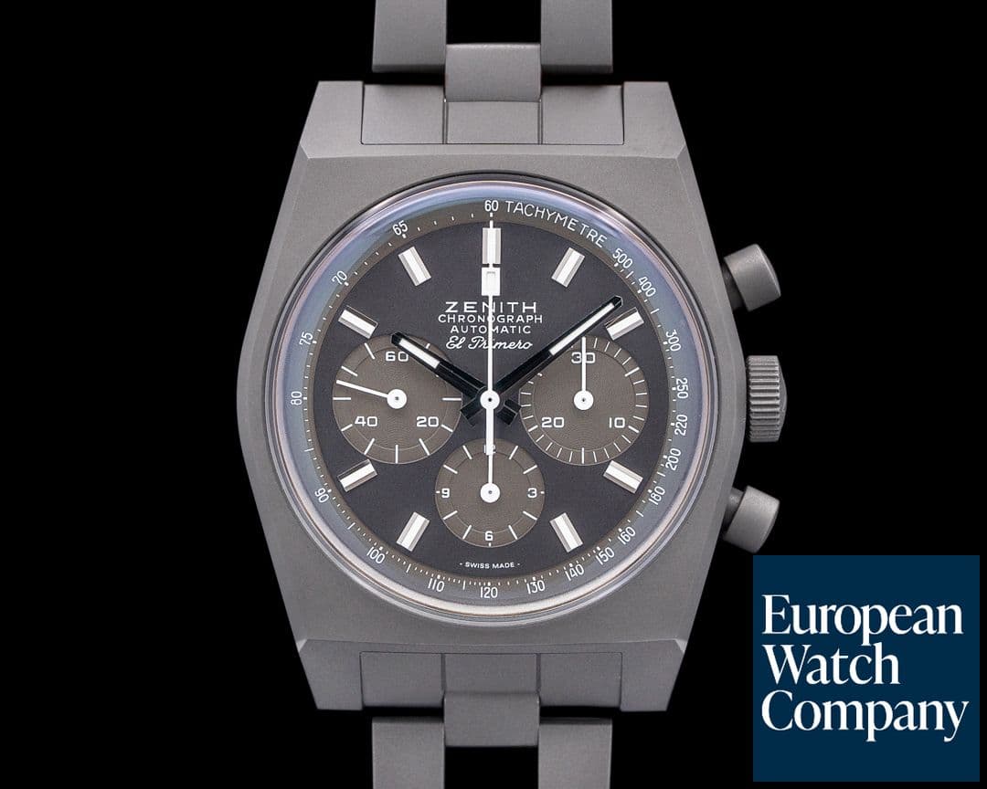 Image of Zenith El Primero A384 Revival Shadow Titanium Black Dial 2025