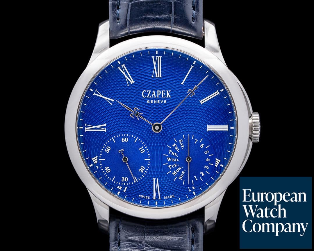 Image of Czapek & Cie Quai des Bergues SS Sapphire Blue Dial