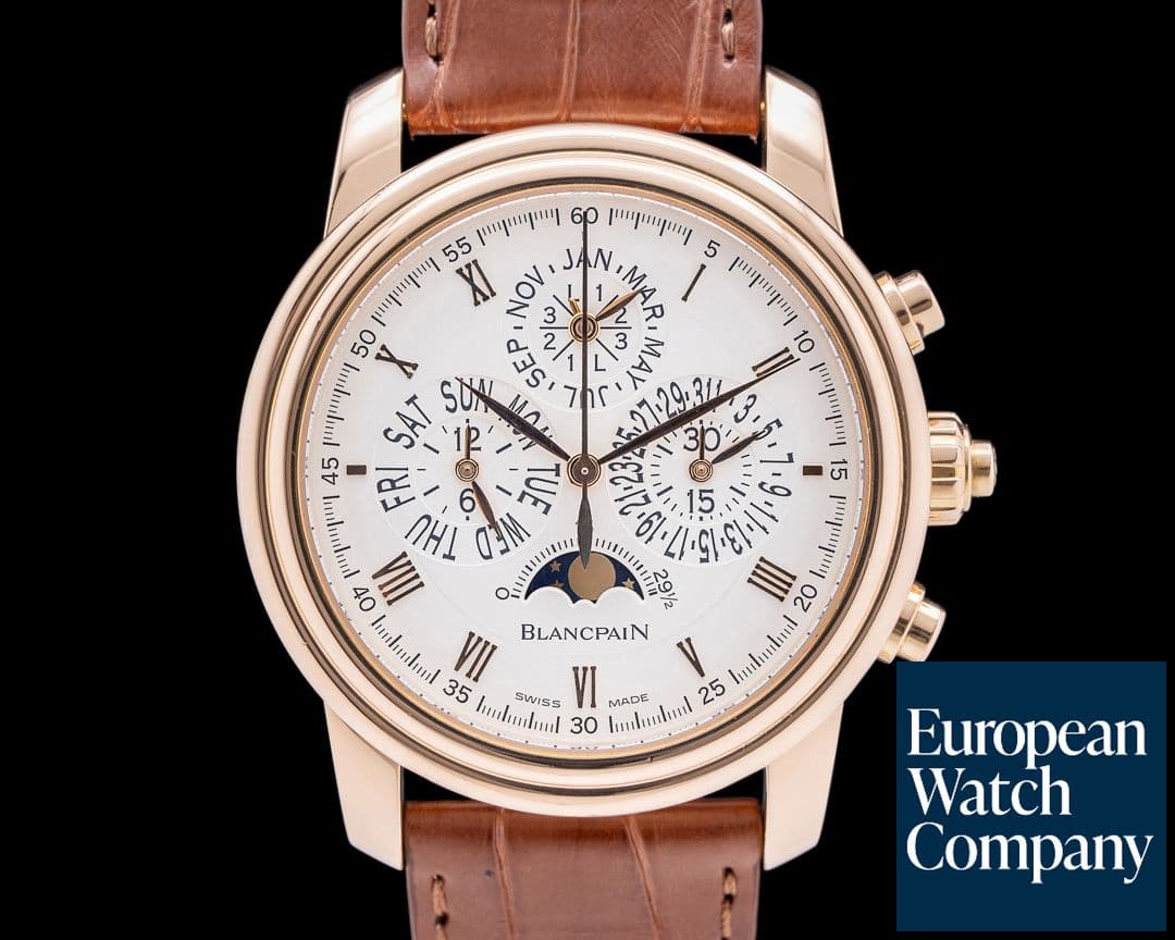 Image of Blancpain LeBrassus Perpetual Calendar Split Second 18K Rose Gold LIMITED