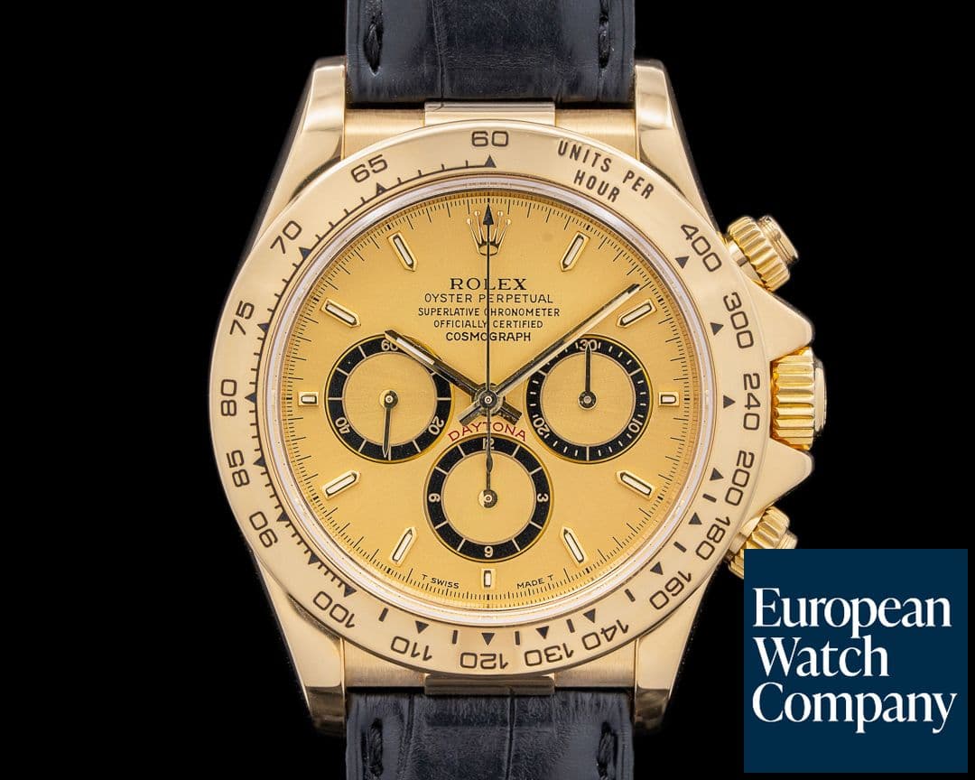 Image of Rolex Daytona 16518 Zenith 18K YG Champagne Dial