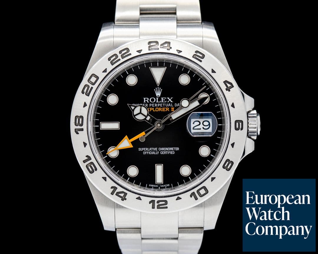 Image of Rolex Explorer II 216570 SS Black Dial