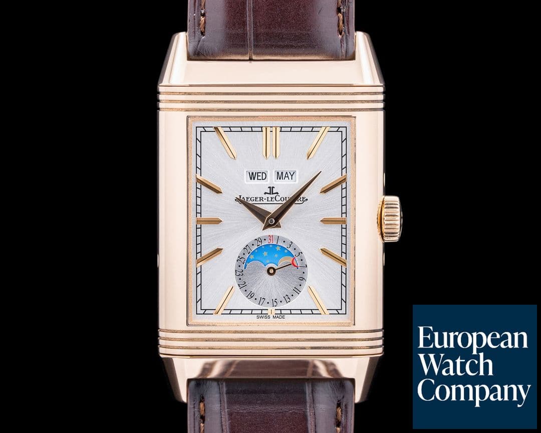 Image of Jaeger LeCoultre Reverso Tribute Duoface Calendar 18K Rose Gold