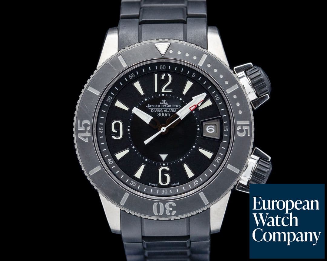 Image of Jaeger-LeCoultre Q183T770 Master Compressor Diving Alarm Navy SEAL Titanium Black Dial