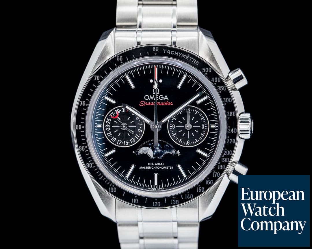 Image of Omega Speedmaster Automatic Moon SS Black Dial
