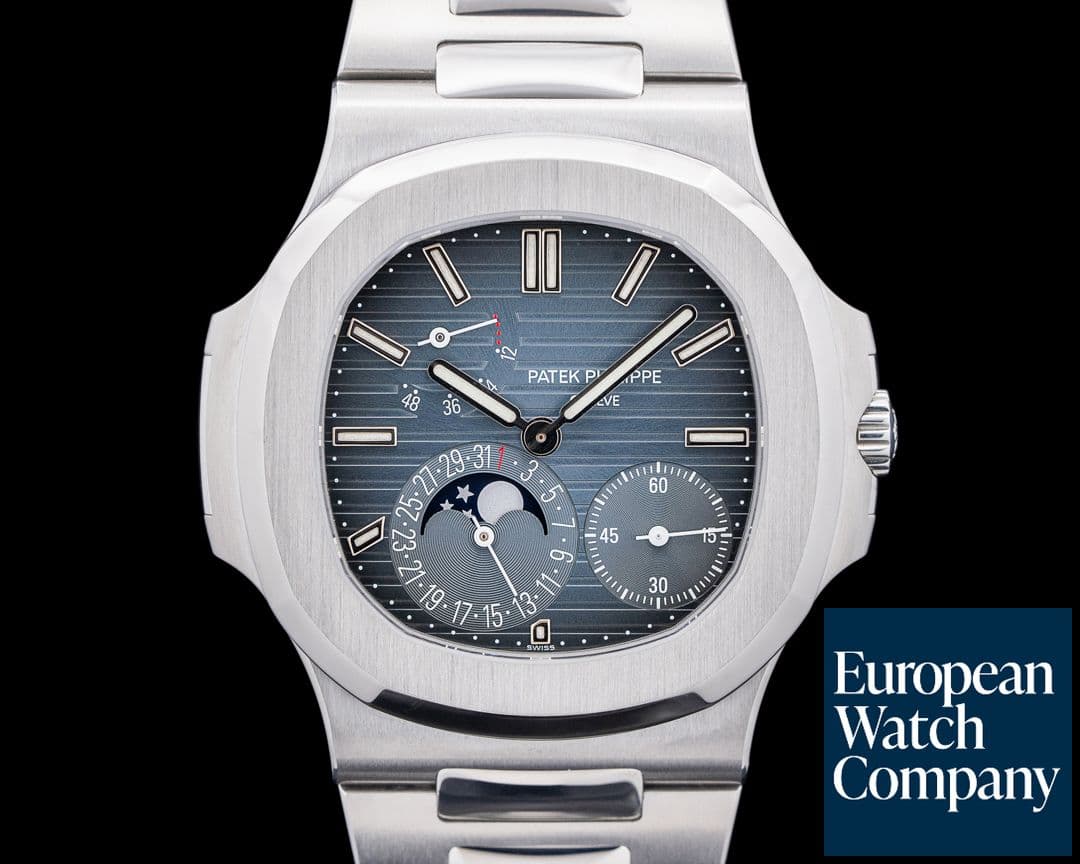 Image of Patek Philippe 5712 Nautilus Jumbo SS Blue Dial