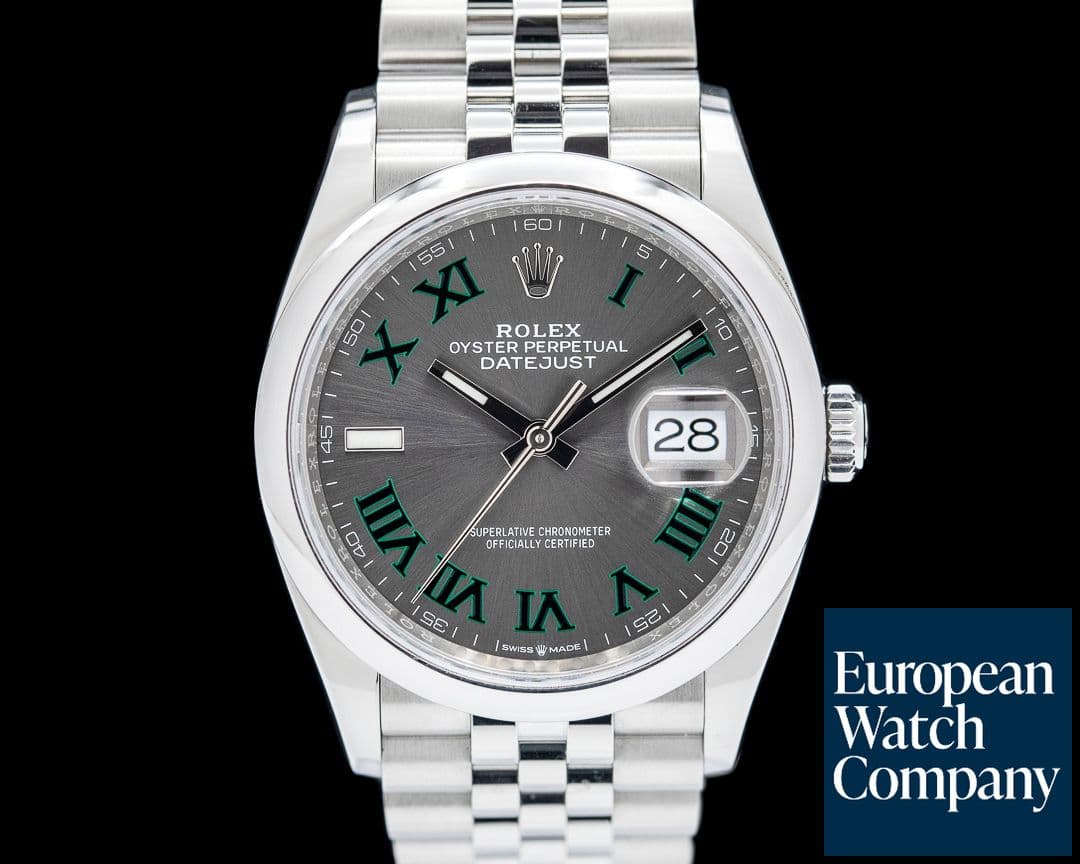 Image of Rolex Datejust 36 "Wimbledon" 126200 Jubilee SS 2024