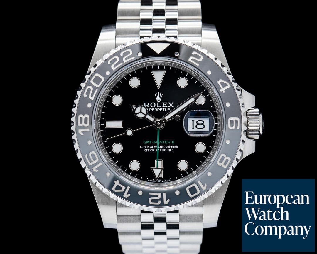 Image of Rolex GMT Master II Ceramic 126710GRNR SS Black Dial 2025 UNWORN
