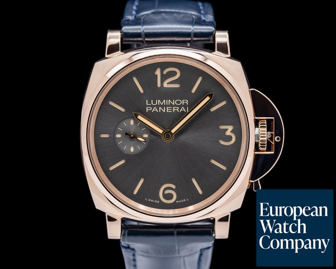 Image of Panerai Luminor Due 42 Automatic 18K Rose Gold Gray Dial